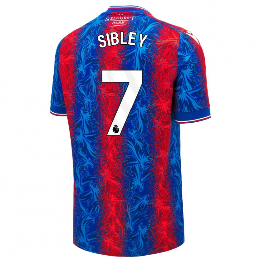 Danxen Herren Isabella Sibley #7 Rot Blauen Streifen Heimtrikot Trikot 2024/25 T-Shirt