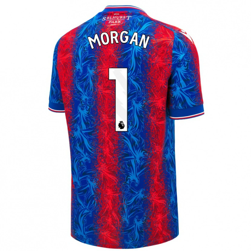 Danxen Herren Chloe Morgan #1 Rot Blauen Streifen Heimtrikot Trikot 2024/25 T-Shirt