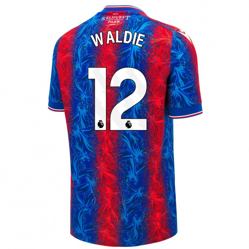 Danxen Herren Lizzie Waldie #12 Rot Blauen Streifen Heimtrikot Trikot 2024/25 T-Shirt