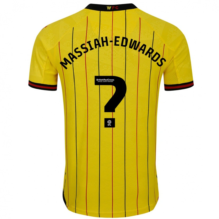 Danxen Herren Zavier Massiah-Edwards #0 Gelb Schwarz Heimtrikot Trikot 2024/25 T-Shirt