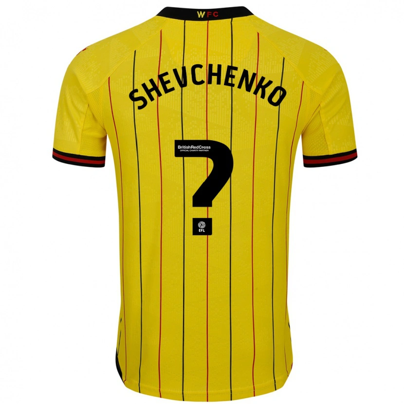 Danxen Herren Kristian Shevchenko #0 Gelb Schwarz Heimtrikot Trikot 2024/25 T-Shirt