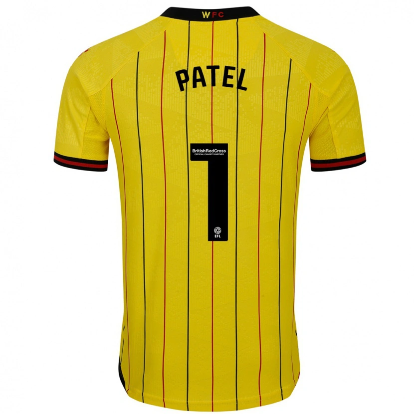 Danxen Herren Safia Middleton-Patel #1 Gelb Schwarz Heimtrikot Trikot 2024/25 T-Shirt