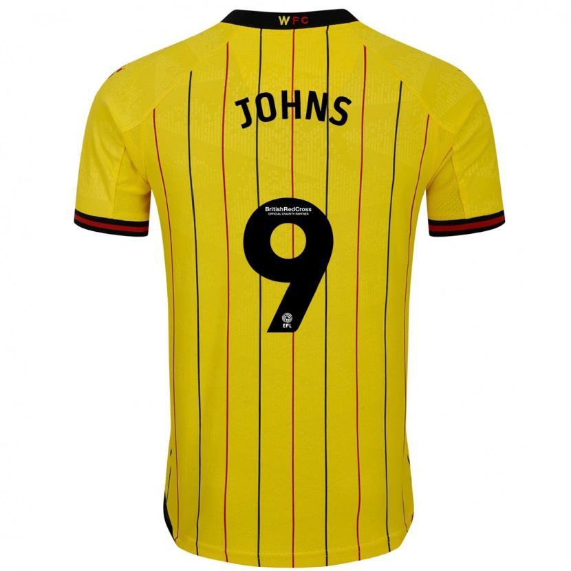 Danxen Herren Carly Johns #9 Gelb Schwarz Heimtrikot Trikot 2024/25 T-Shirt