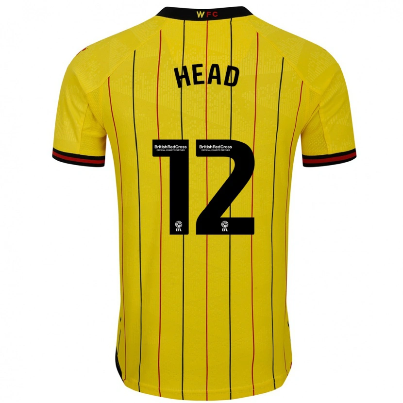 Danxen Herren Ellie Head #12 Gelb Schwarz Heimtrikot Trikot 2024/25 T-Shirt