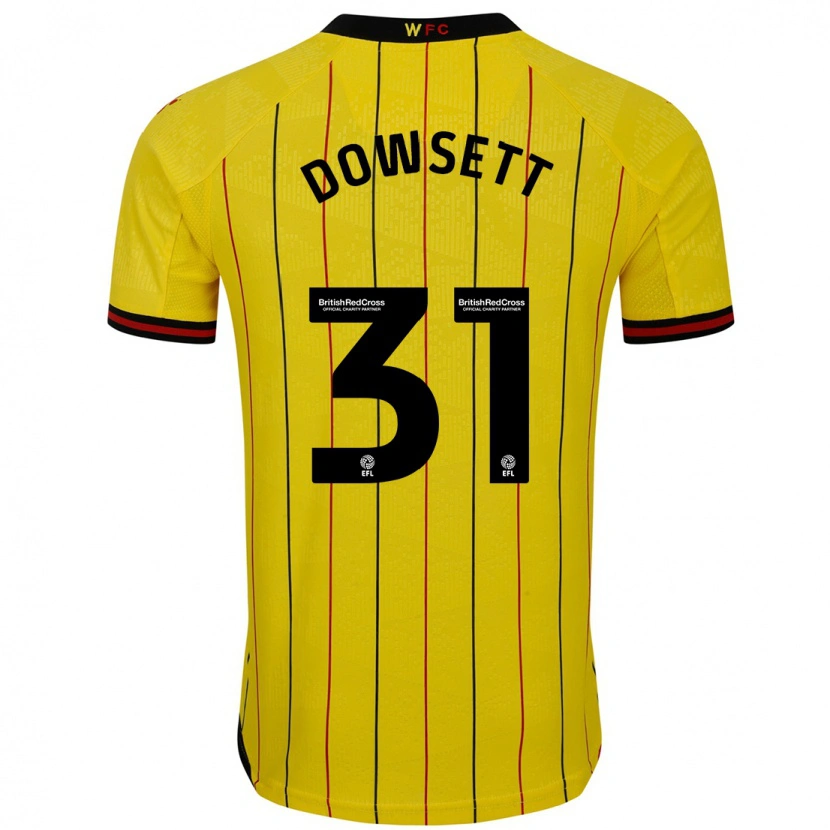 Danxen Herren Rebekah Dowsett #31 Gelb Schwarz Heimtrikot Trikot 2024/25 T-Shirt