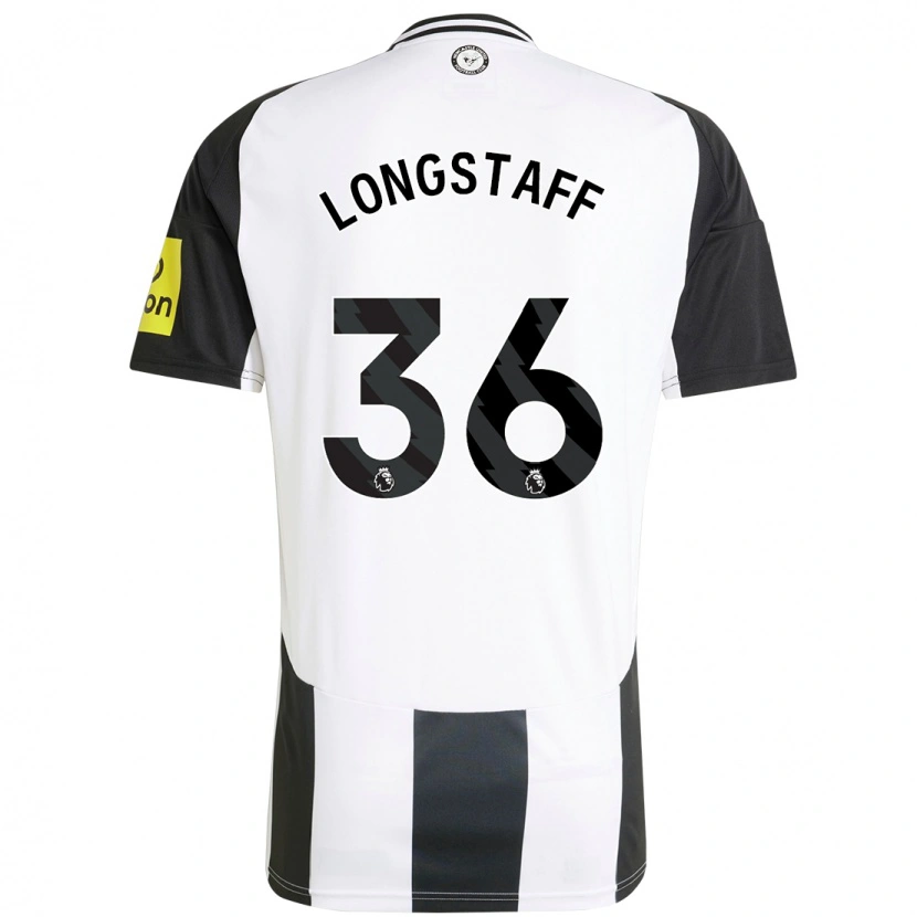 Danxen Herren Sean Longstaff #36 Weiß Schwarz Heimtrikot Trikot 2024/25 T-Shirt