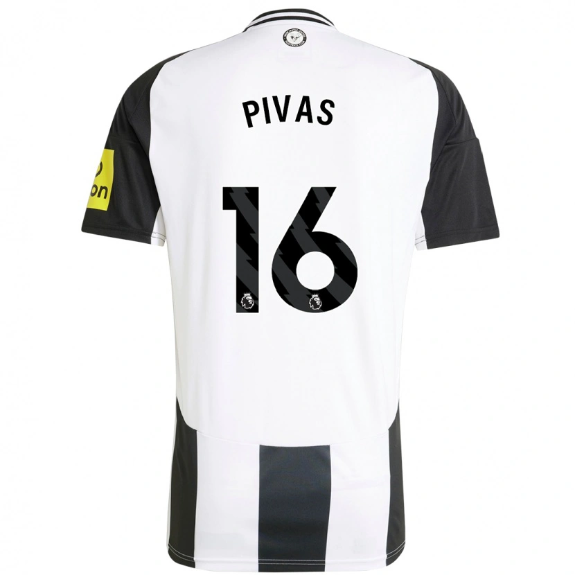 Danxen Herren Miodrag Pivas #16 Weiß Schwarz Heimtrikot Trikot 2024/25 T-Shirt