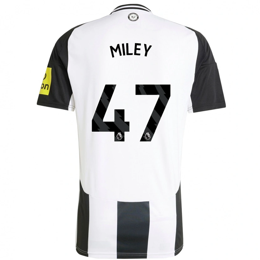 Danxen Herren Jamie Miley #47 Weiß Schwarz Heimtrikot Trikot 2024/25 T-Shirt