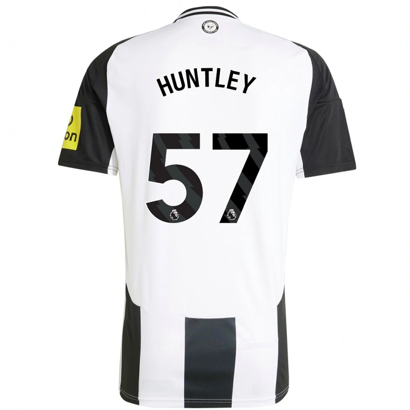 Danxen Herren James Huntley #57 Weiß Schwarz Heimtrikot Trikot 2024/25 T-Shirt