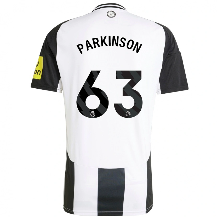 Danxen Herren Ben Parkinson #63 Weiß Schwarz Heimtrikot Trikot 2024/25 T-Shirt
