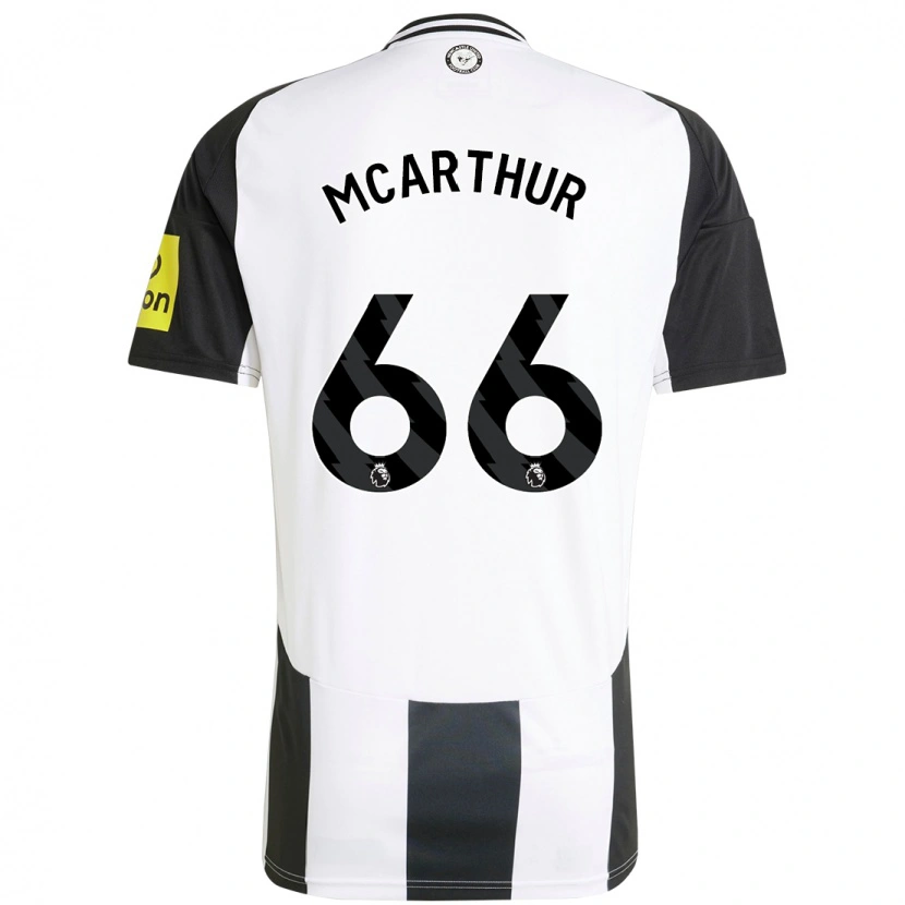 Danxen Herren Charlie Mcarthur #66 Weiß Schwarz Heimtrikot Trikot 2024/25 T-Shirt