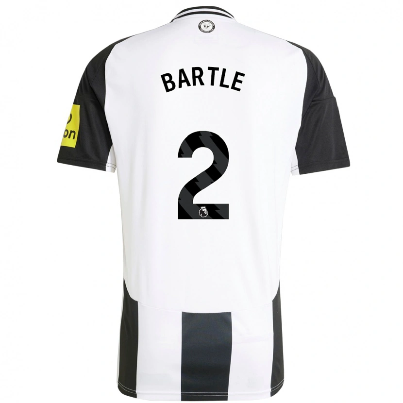 Danxen Herren Jodie Bartle #2 Weiß Schwarz Heimtrikot Trikot 2024/25 T-Shirt