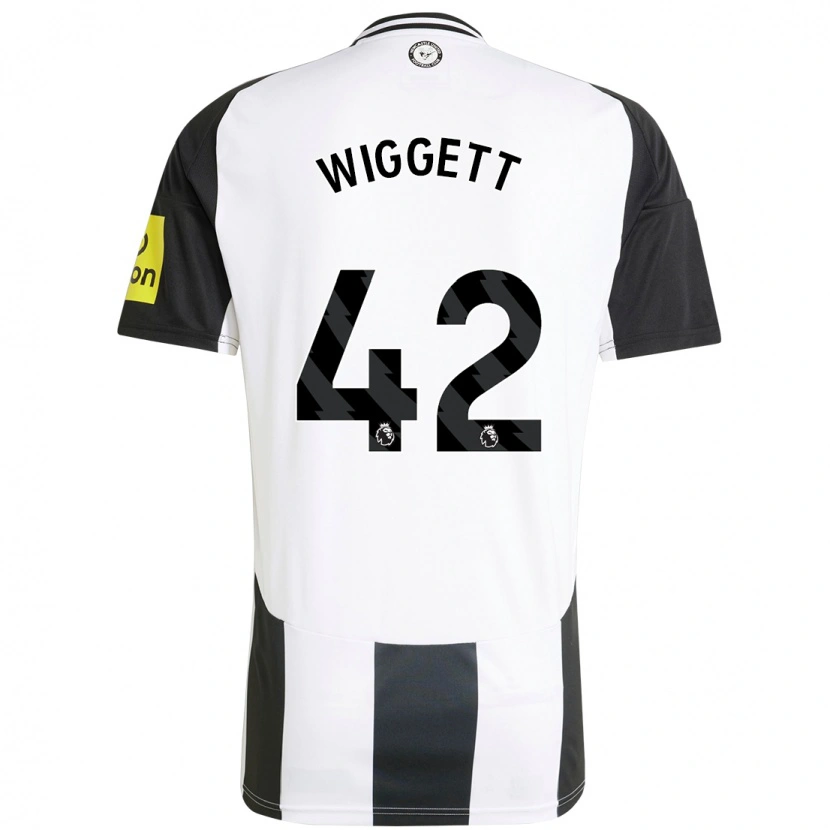 Danxen Herren Charlie Wiggett #42 Weiß Schwarz Heimtrikot Trikot 2024/25 T-Shirt