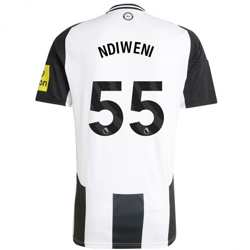 Danxen Herren Michael Ndiweni #55 Weiß Schwarz Heimtrikot Trikot 2024/25 T-Shirt