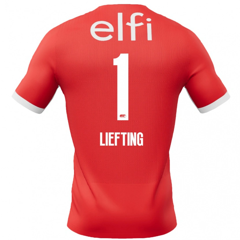 Danxen Herren Femke Liefting #1 Rot Weiß Heimtrikot Trikot 2024/25 T-Shirt