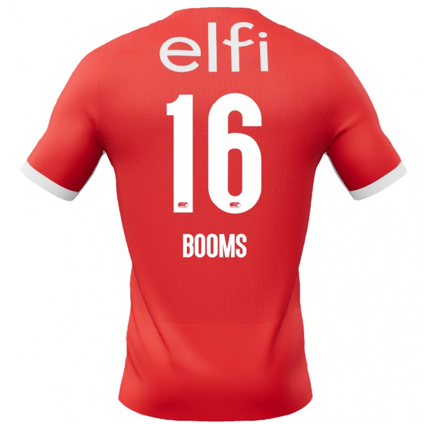 Danxen Herren Trinette Booms #16 Rot Weiß Heimtrikot Trikot 2024/25 T-Shirt