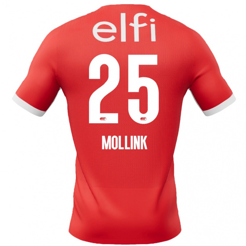 Danxen Herren Yaël Mollink #25 Rot Weiß Heimtrikot Trikot 2024/25 T-Shirt