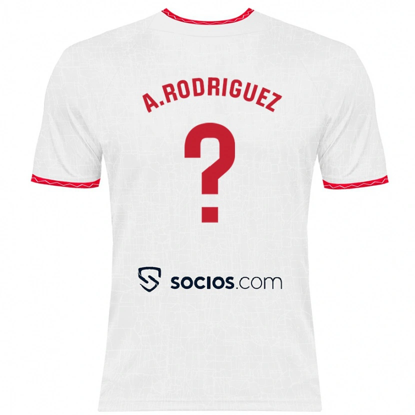 Danxen Herren Ángel Rodríguez #0 Weiß Rot Heimtrikot Trikot 2024/25 T-Shirt