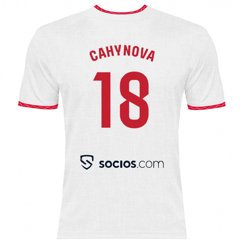 Danxen Herren Klara Cahynova #18 Weiß Rot Heimtrikot Trikot 2024/25 T-Shirt