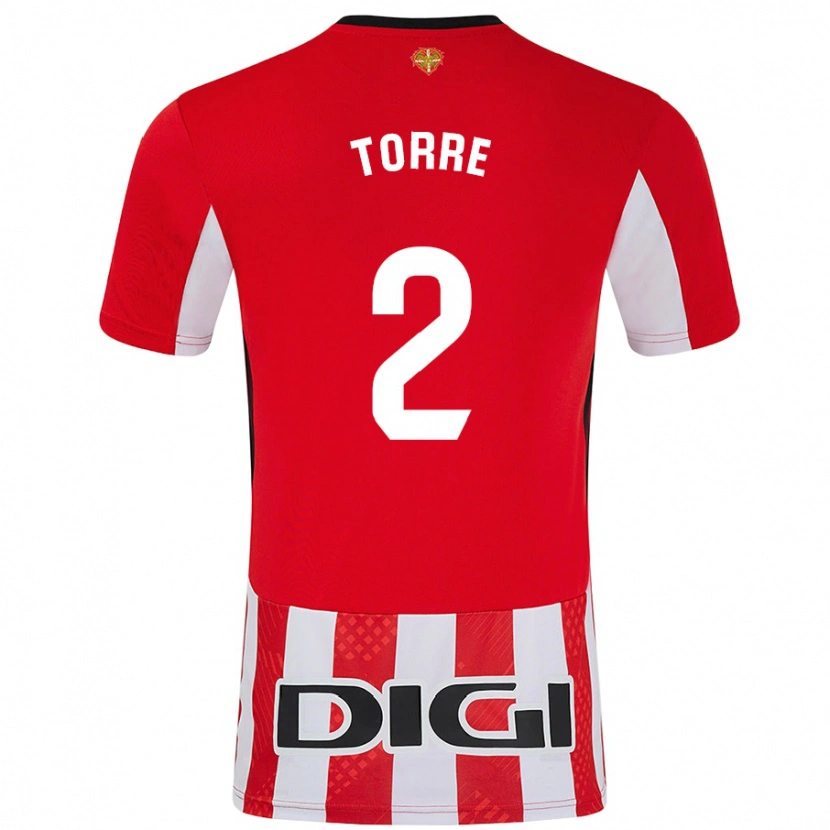 Danxen Herren Maddi Torre #2 Rot Weiß Heimtrikot Trikot 2024/25 T-Shirt