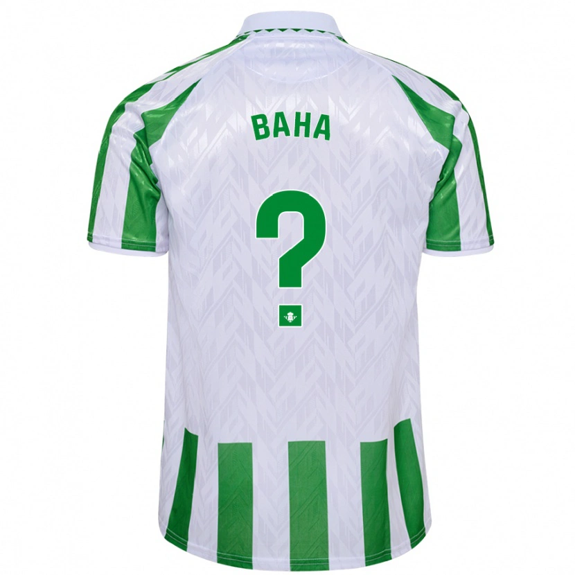 Danxen Herren Ziyad Baha #0 Grün Weiße Streifen Heimtrikot Trikot 2024/25 T-Shirt