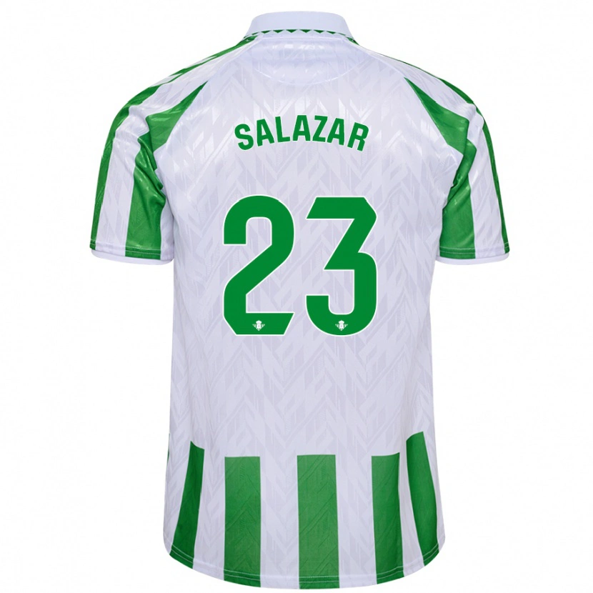 Danxen Herren Noelia Salazar #23 Grün Weiße Streifen Heimtrikot Trikot 2024/25 T-Shirt