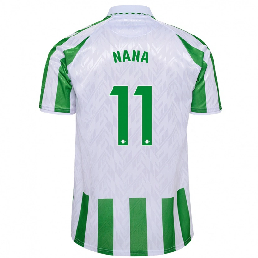 Danxen Herren Nuria Ligero Fernández #11 Grün Weiße Streifen Heimtrikot Trikot 2024/25 T-Shirt