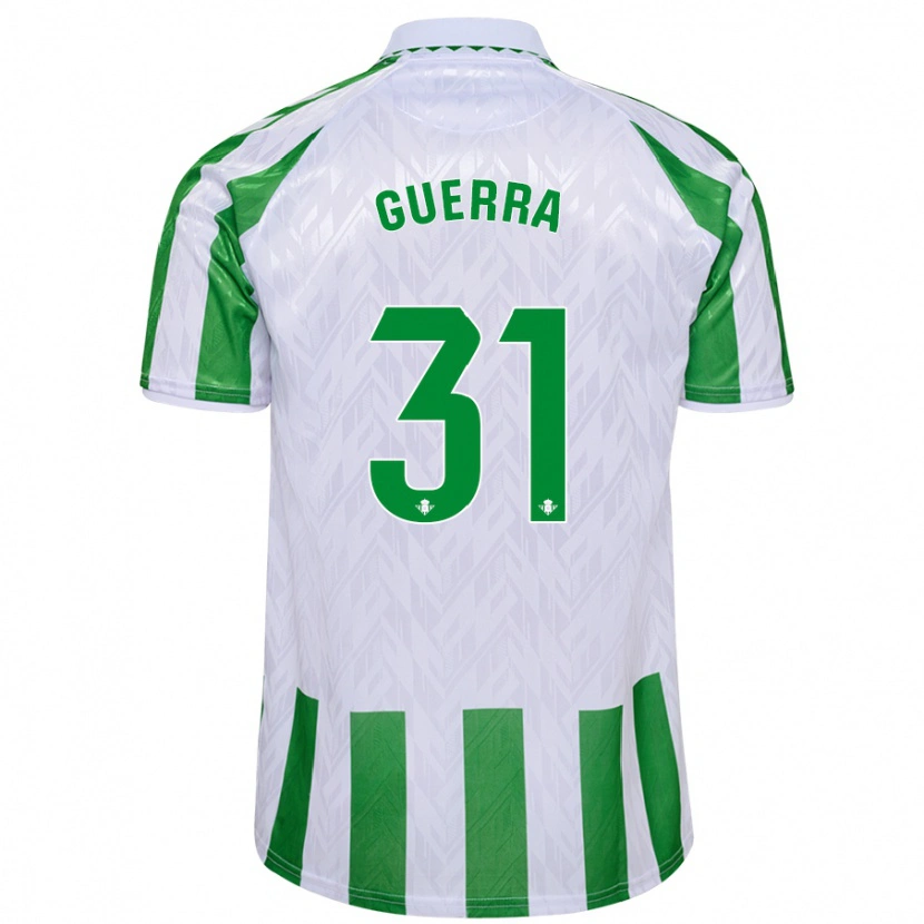 Danxen Herren Ana Guerra Morcillo #31 Grün Weiße Streifen Heimtrikot Trikot 2024/25 T-Shirt