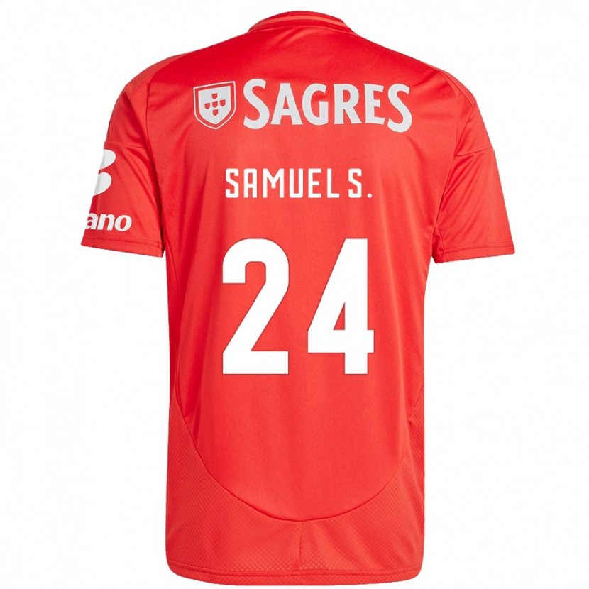 Danxen Herren Samuel Soares #24 Rot Weiß Heimtrikot Trikot 2024/25 T-Shirt