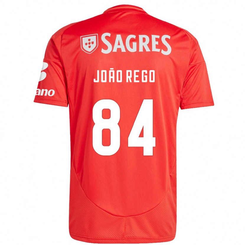 Danxen Herren João Rêgo #84 Rot Weiß Heimtrikot Trikot 2024/25 T-Shirt