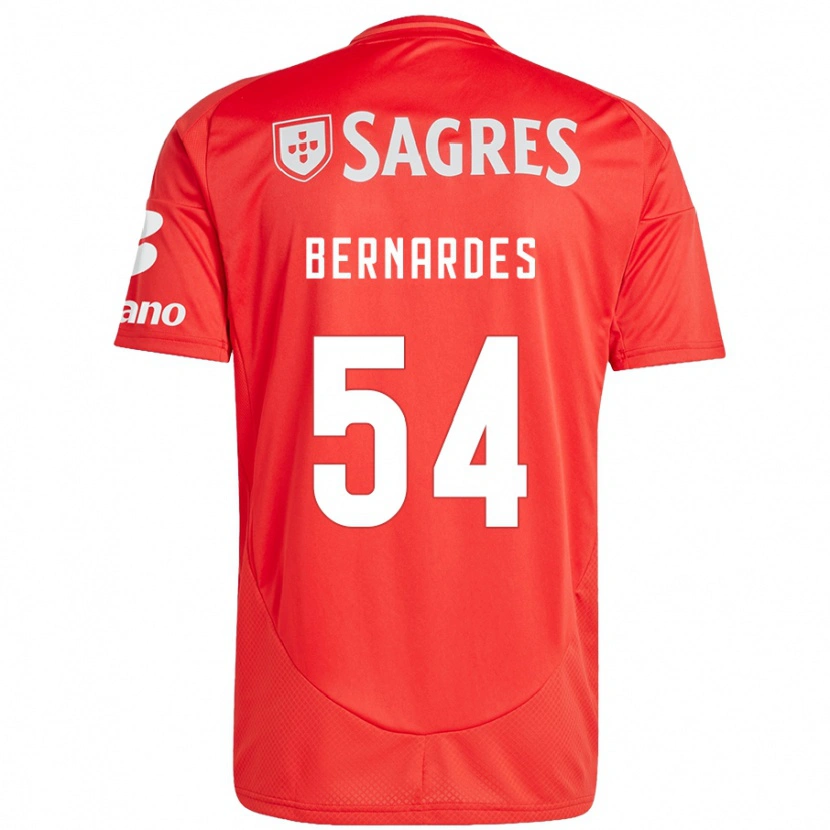 Danxen Herren Bernardes #54 Rot Weiß Heimtrikot Trikot 2024/25 T-Shirt