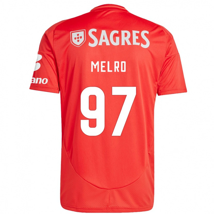 Danxen Herren José Melro #97 Rot Weiß Heimtrikot Trikot 2024/25 T-Shirt