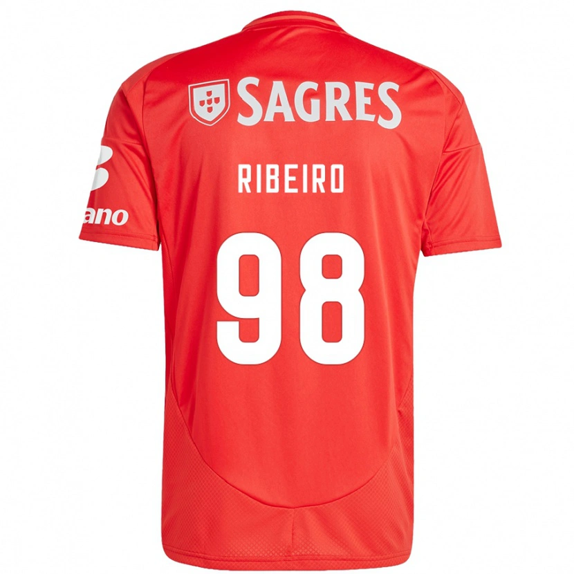 Danxen Herren Ricardo Ribeiro #98 Rot Weiß Heimtrikot Trikot 2024/25 T-Shirt