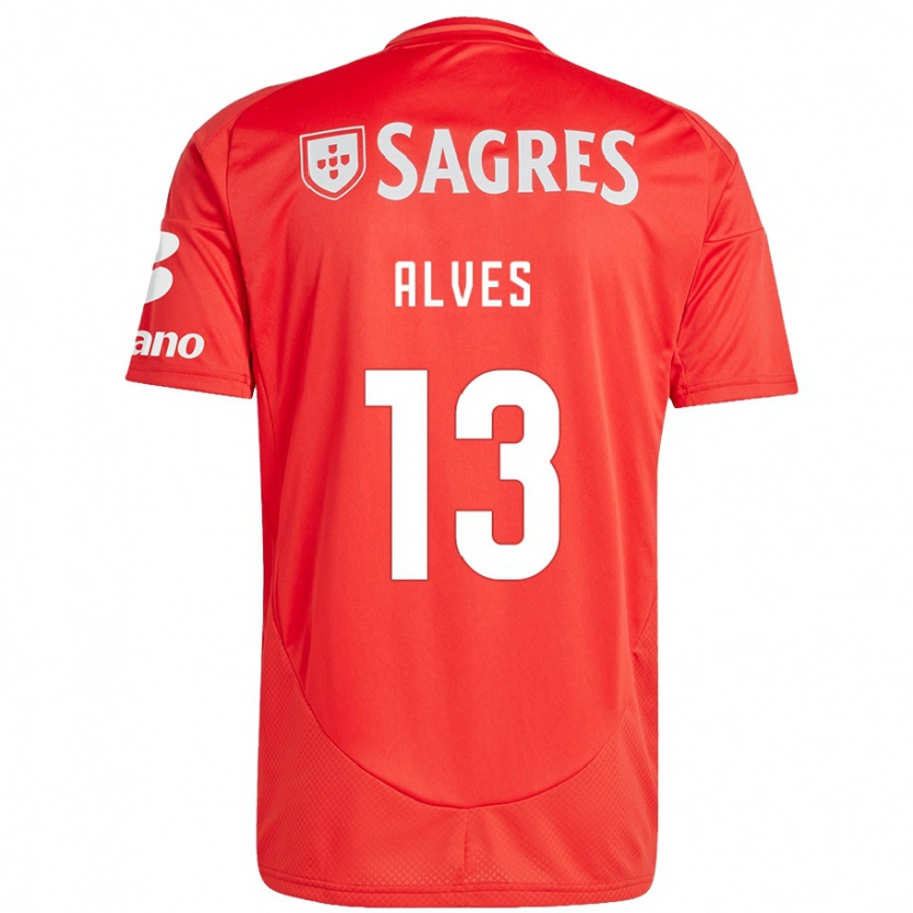 Danxen Herren Lúcia Alves #13 Rot Weiß Heimtrikot Trikot 2024/25 T-Shirt