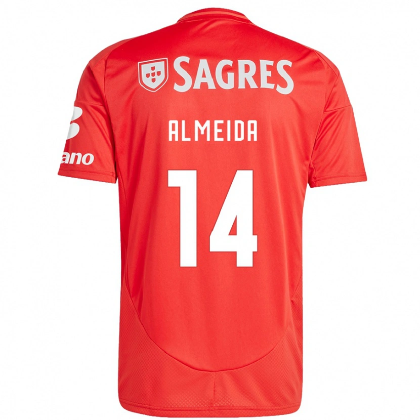 Danxen Herren Letícia Almeida #14 Rot Weiß Heimtrikot Trikot 2024/25 T-Shirt