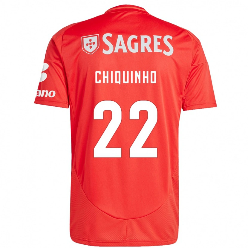 Danxen Herren Chiquinho #22 Rot Weiß Heimtrikot Trikot 2024/25 T-Shirt