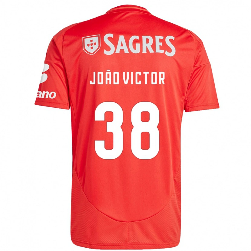Danxen Herren João Victor #38 Rot Weiß Heimtrikot Trikot 2024/25 T-Shirt