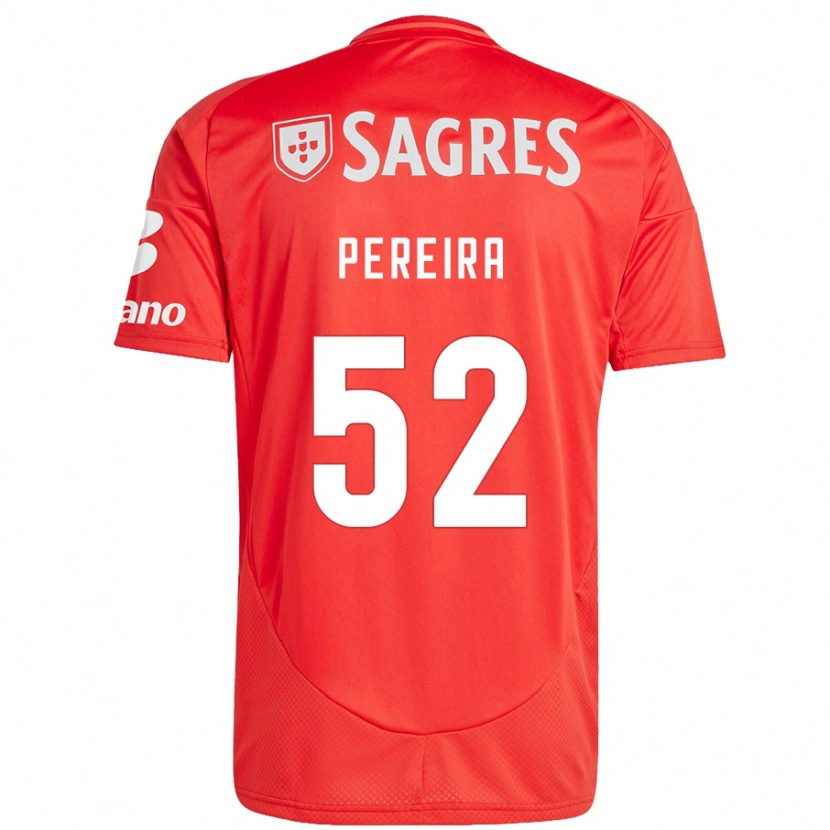 Danxen Herren Henrique Pereira #52 Rot Weiß Heimtrikot Trikot 2024/25 T-Shirt