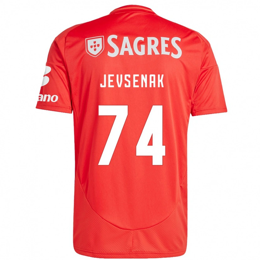 Danxen Herren Zan Jevsenak #74 Rot Weiß Heimtrikot Trikot 2024/25 T-Shirt