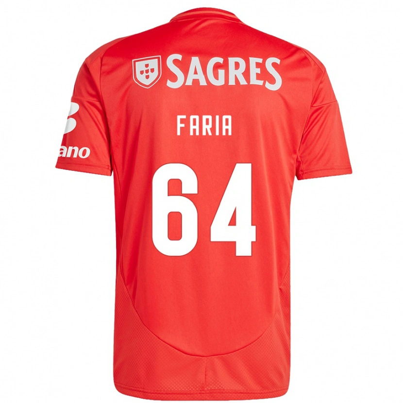 Danxen Herren Hugo Faria #64 Rot Weiß Heimtrikot Trikot 2024/25 T-Shirt