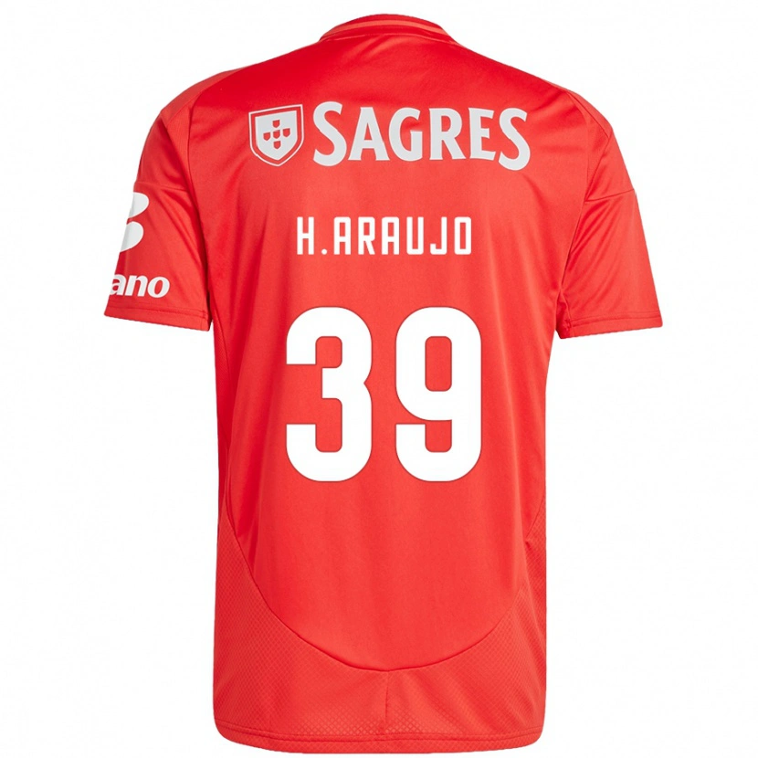 Danxen Herren Henrique Araujo #39 Rot Weiß Heimtrikot Trikot 2024/25 T-Shirt