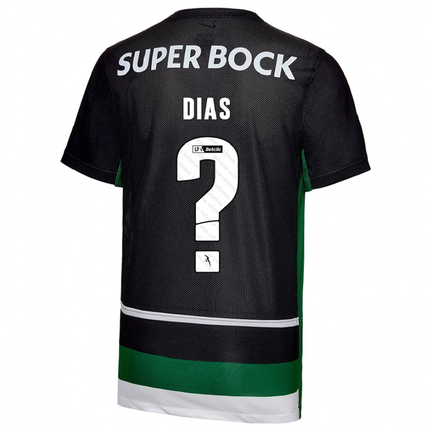 Danxen Herren Lucas Dias #0 Schwarz Weiß Grün Heimtrikot Trikot 2024/25 T-Shirt