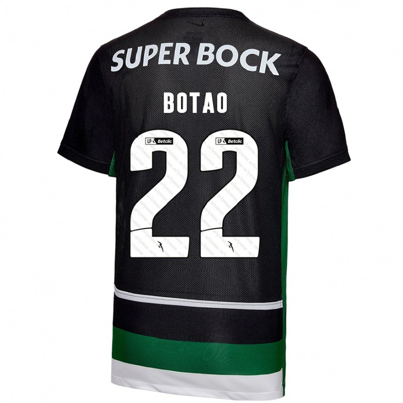 Danxen Herren Martim Botão #22 Schwarz Weiß Grün Heimtrikot Trikot 2024/25 T-Shirt