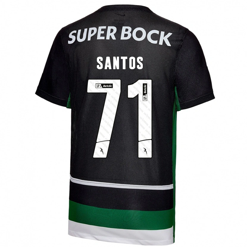Danxen Herren Denilson Santos #71 Schwarz Weiß Grün Heimtrikot Trikot 2024/25 T-Shirt