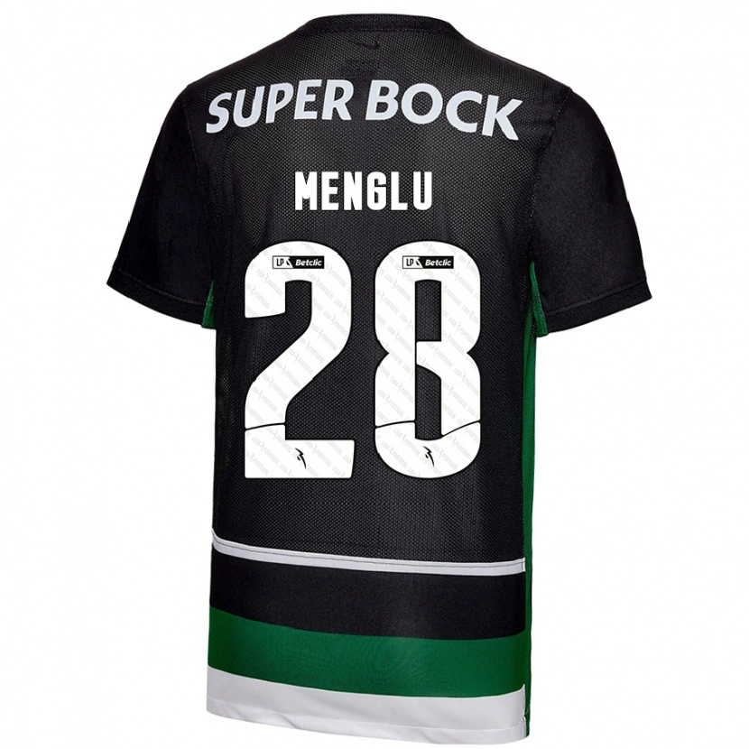 Danxen Herren Shen Menglu #28 Schwarz Weiß Grün Heimtrikot Trikot 2024/25 T-Shirt