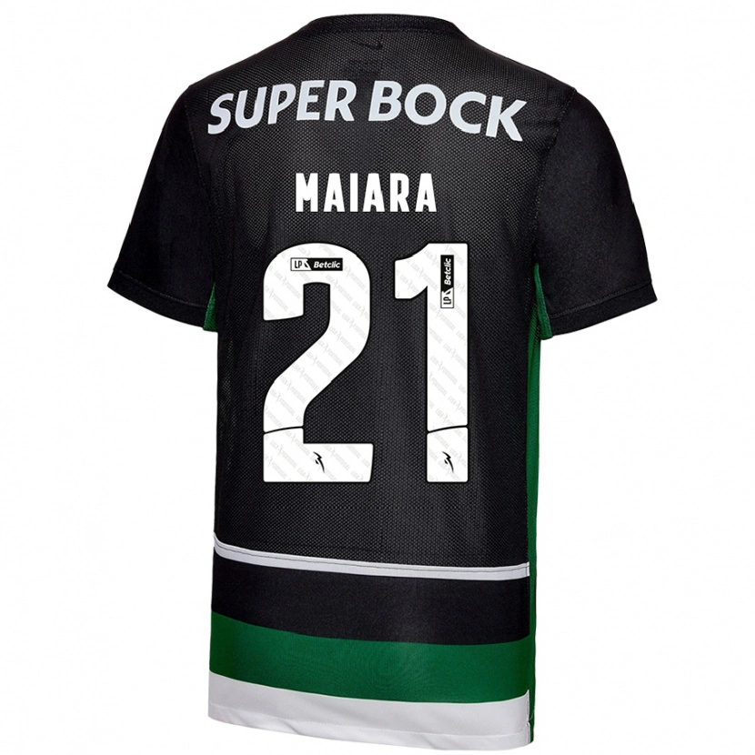 Danxen Herren Maiara Carolina Niehues #21 Schwarz Weiß Grün Heimtrikot Trikot 2024/25 T-Shirt