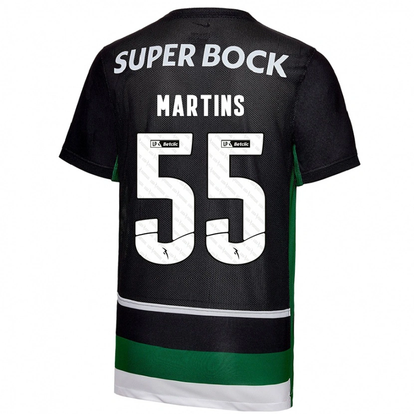 Danxen Herren Carolina Martins #55 Schwarz Weiß Grün Heimtrikot Trikot 2024/25 T-Shirt