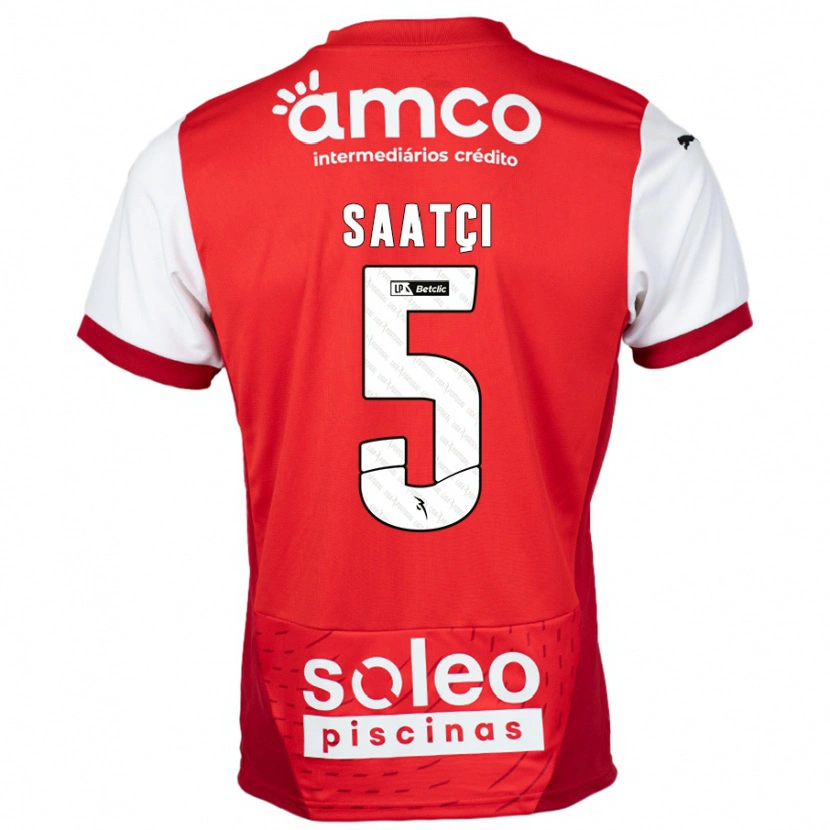 Danxen Herren Serdar Saatçı #5 Rot Weiß Heimtrikot Trikot 2024/25 T-Shirt