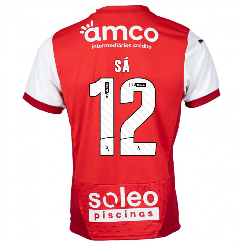 Danxen Herren Tiago Sá #12 Rot Weiß Heimtrikot Trikot 2024/25 T-Shirt