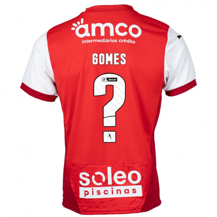 Danxen Herren Tomás Gomes #0 Rot Weiß Heimtrikot Trikot 2024/25 T-Shirt
